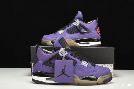 AJ4-766302 4 Jordan Scott x Purple Retro Travis 0826